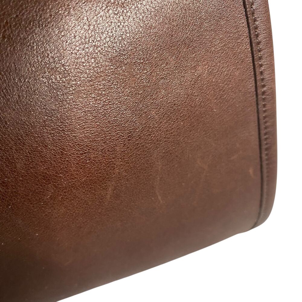 Coach Authentic Vintage Patricia Legacy Flap Leather Crossbody Dark Brown - Picture 12 of 14